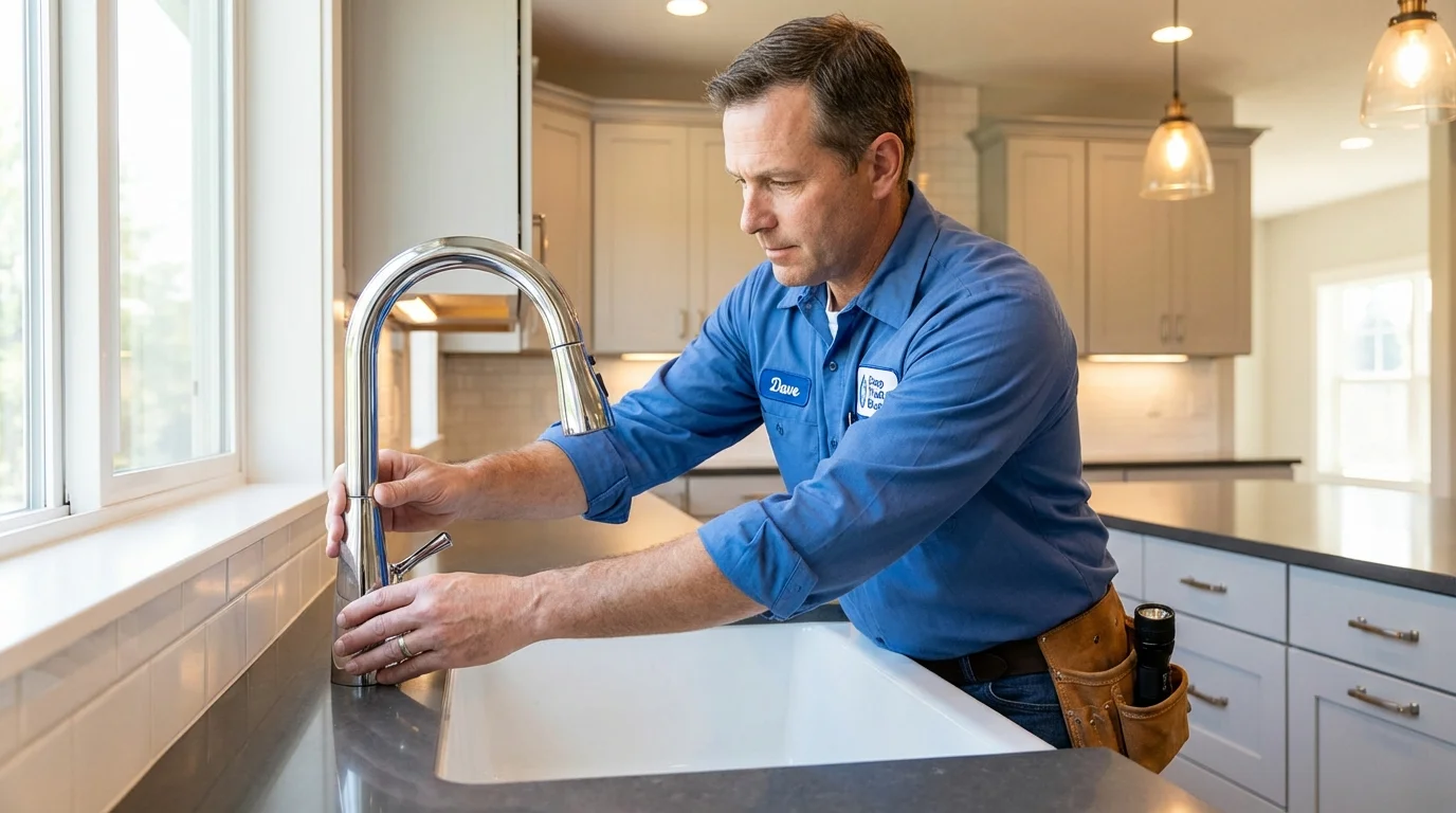 Kitchen faucet installation by Johns Plumbing LLC in Pilot Rock