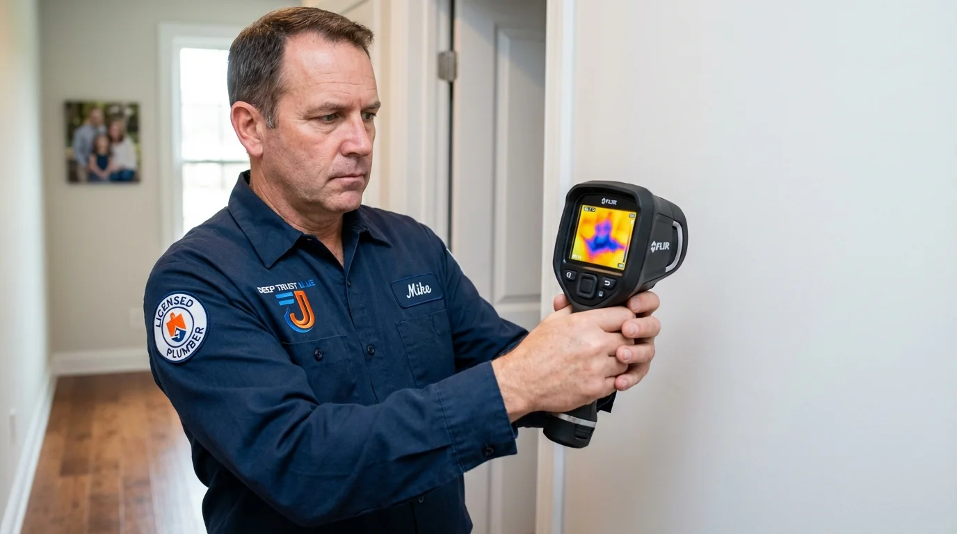 Thermal imaging leak detection by Johns Plumbing LLC in Pilot Rock